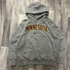 Gray Minnesota Hoodie with Maroon Accents